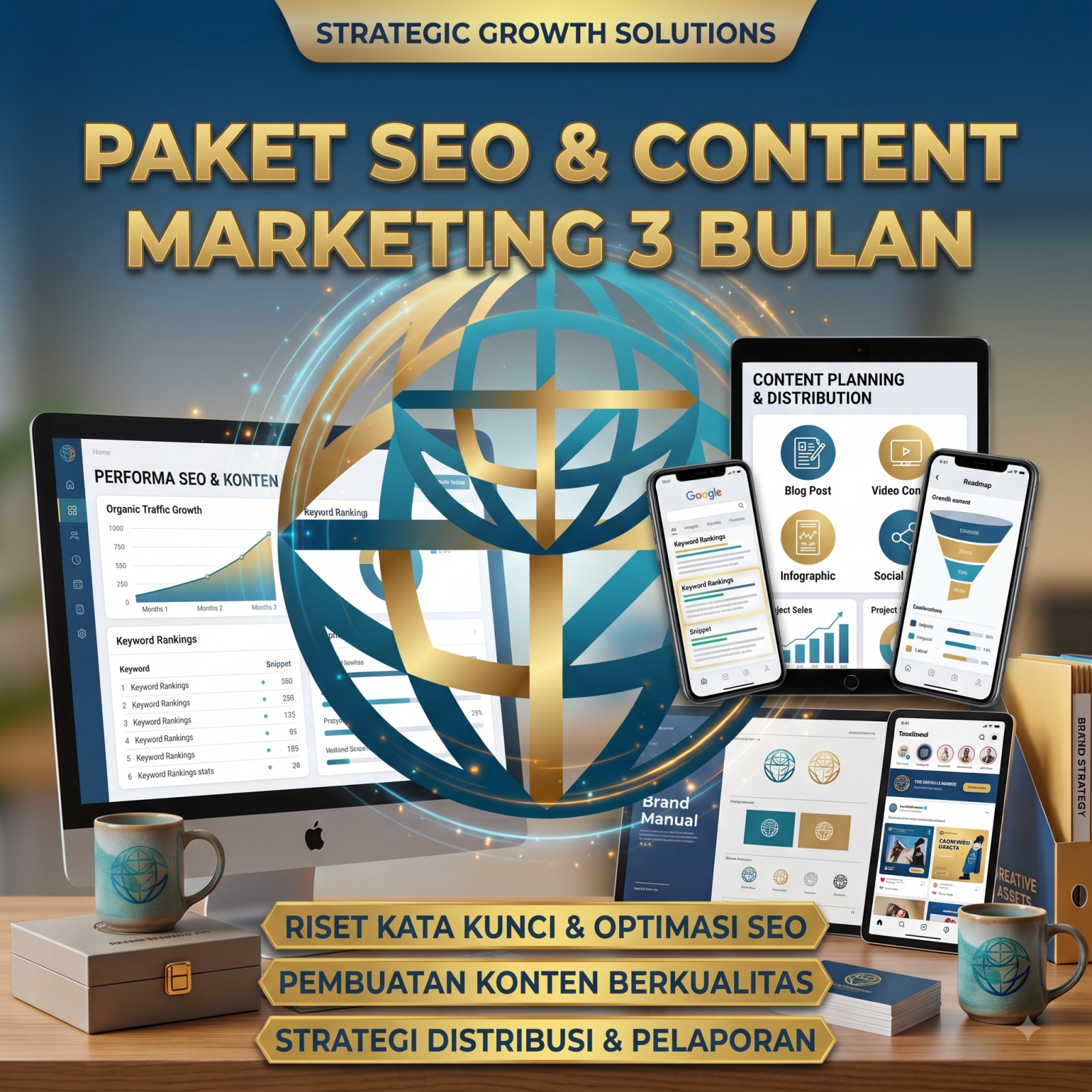 Paket SEO & Content Marketing 3 Bulan
